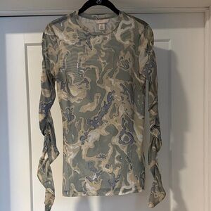 H&M Sheer Long Sleeve Top
